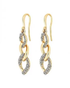 Jon Richard Gold Crystal Link Earring