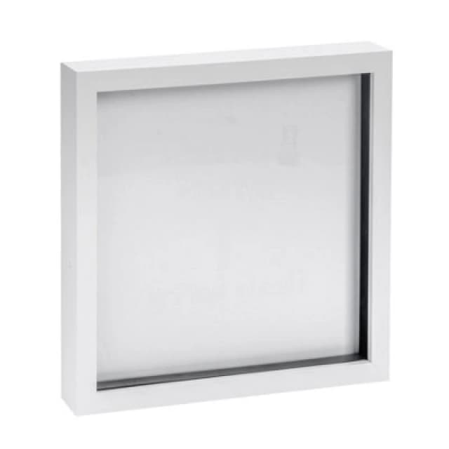 Nicola Spring 10 X 10" Photo Frame - White - 3D Photo Frame Picture Frame Box Portrait Display Case (53 X 53Cm)