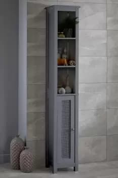 Hathaway Tallboy Unit - Grey - MDF
