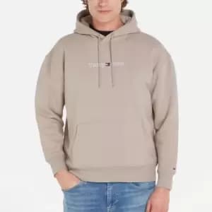 Tommy Jeans Classic Linear Cotton-Blend Jersey Hoodie - L