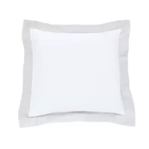 Peacock Blue Hotel Isola Square Oxford Pillowcase, Platinum