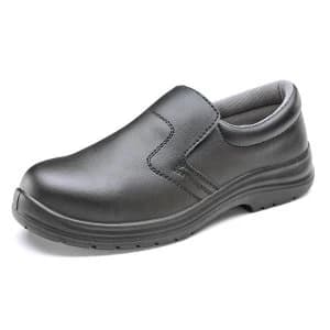 Click Footwear Slip on Shoes Micro Fibre Size 10 Black Ref CF83310 Up