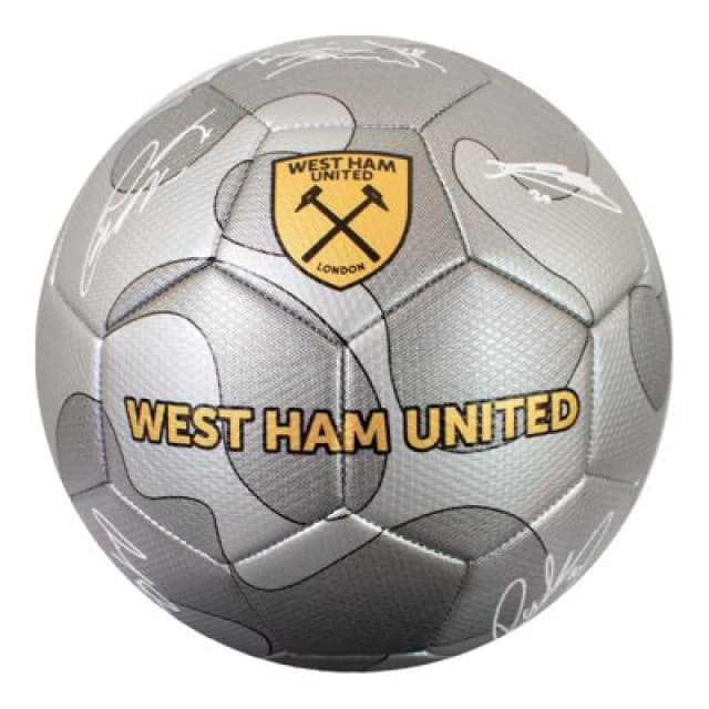 West Ham United Fc Signature Camo Football Silver/yellow/white (5)