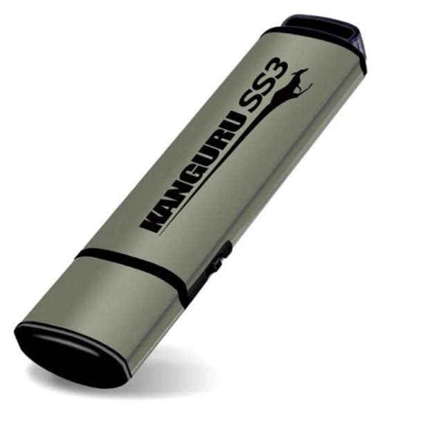 iStorage iStorage Kanguru SS3 SuperSpeed USB3.0 128GB |Secure Flash Drive| Physical Write Protect Switch Windows “Ready Boostcompatible Simple
