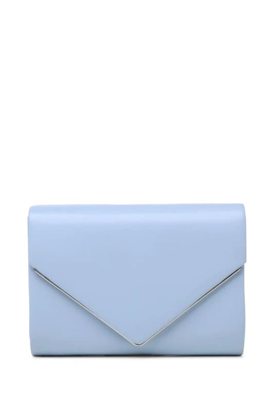 Paradox London Womens Darcy Clutch Bag in Baby Blue Baby Blue Female One Size