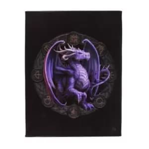 19x25cm Samhain Dragons of the Sabbats Canvas Plaque by Anne Stokes