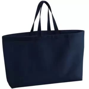 Canvas Oversized Tote Bag (One Size) (French Navy) - Westford Mill