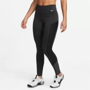 Nike One Therma-FIT Womens Mid-Rise Leggings - Grey