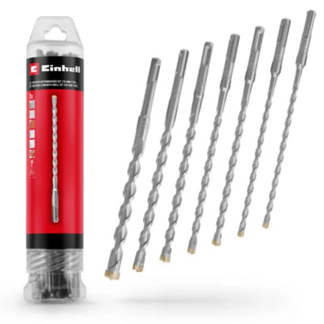 Einhell 7 Piece 210mm SDS Plus 4 Cutter Drill Bit Set 49265515