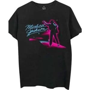 Michael Jackson - Neon Mens Large T-Shirt - Black