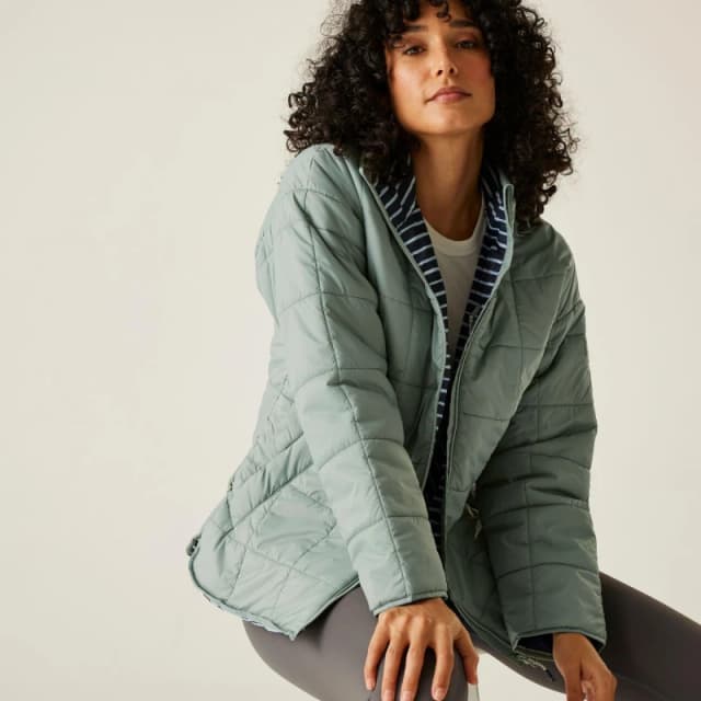 Regatta Womens Courcelle II Water-Repellent Lightweight Quilted Jacket Glacier female 8