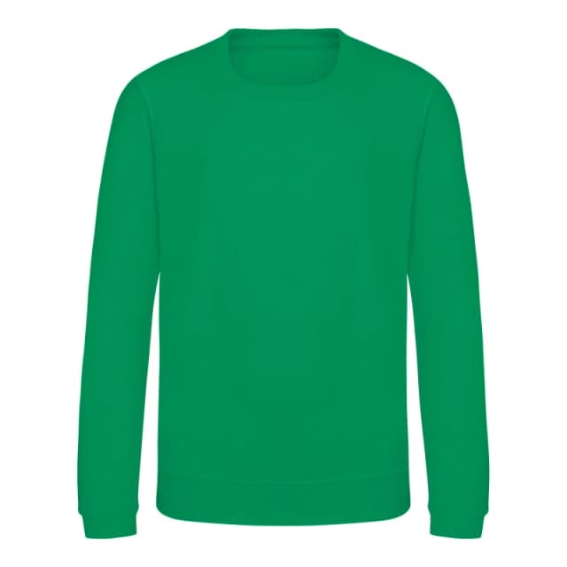 AWDis Just Hoods Sweatshirt in Green Size: 12-13 Years Green Unisex 12-13 Years