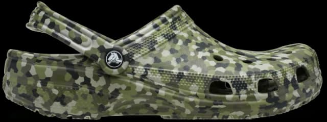 Crocs Unisex Classic Confetti Clogs Army Green / Multi W7/M6