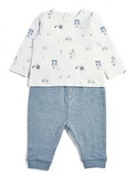 Mamas & Papas Printed Two Piece Set Baby Boys