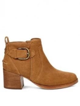 UGG Leahy Ankle Boots - Chestnut, Size 7, Women