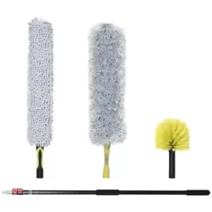Microfiber Duster Cleaning Kit with Telescoping Extension Pole