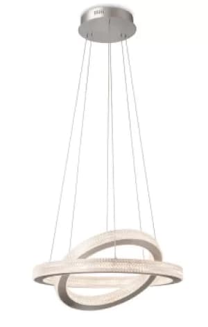 Diamond LED Pendant Light Aluminium with Prismatic Diffuser