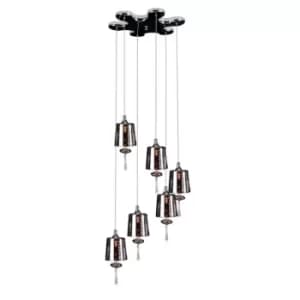 Dance Cluster Pendant Ceiling Light Chrome
