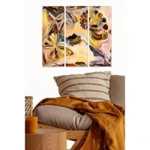 MDF1327590794 Multicolor Decorative MDF Painting (3 Pieces)