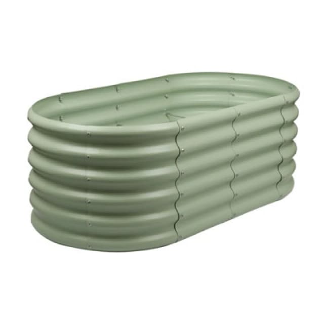 Harbour Housewares Rounded Raised Garden Bed - 120Cm X 60Cm X 45Cm - Green