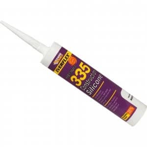Everbuild Construction Silicone Sealant White 310ml