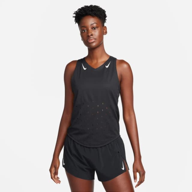 Nike AeroSwift Womens Dri-FIT ADV Running Singlet Black female 12 (M)