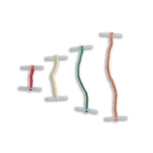 5 Star 25mm Treasury Tags Plastic-ended Red Pack of 100