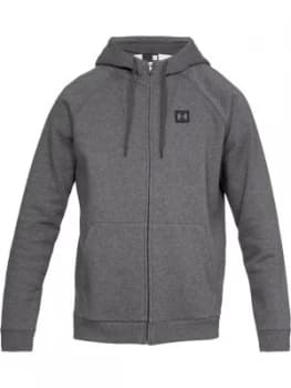 Urban Armor Gear Mens Rival Fleece Full Zip Hoodie Charcoal