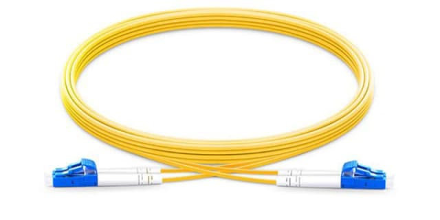 Origin Storage LC-LC OS2 Fibre Optic Cable Singlemode Duplex - Yellow