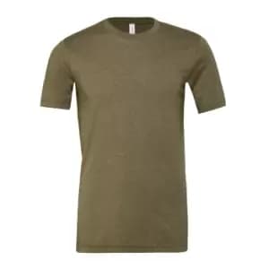 Bella + Canvas Adults Unisex Heather CVC T-Shirt (S) (Heather Olive Green)