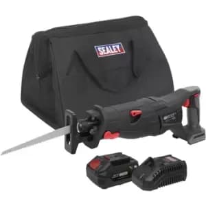 Sealey - CP20VRSXKIT1 Brushless Reciprocating Saw 20V 4Ah SV20 Series Kit