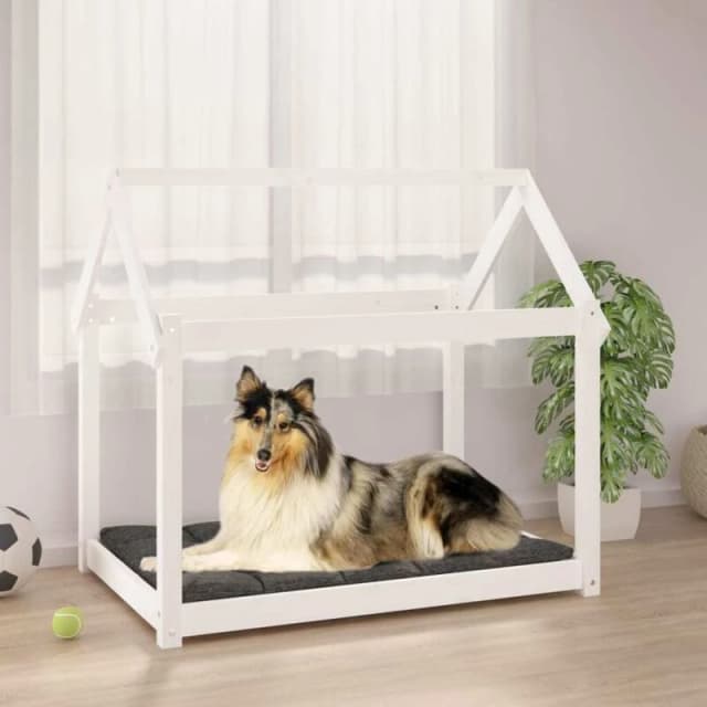 VIDAXL Vidaxl - Dog Bed White 101x70x90cm Solid Wood Pine 8720287207108