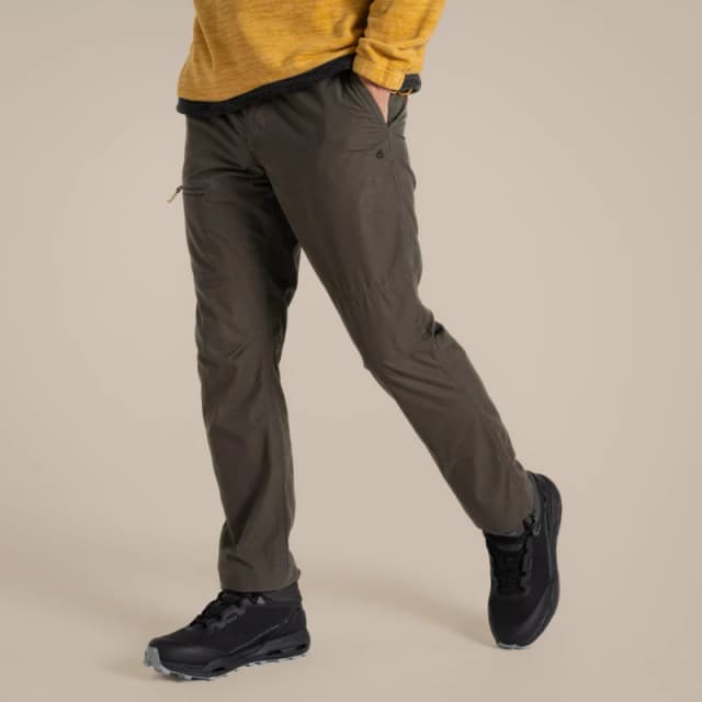 Craghoppers Mens Brisk Walking Trousers 38R - Waist 38' (97cm), Inside Leg 31' Woodland Green CMJ655-J77-38R