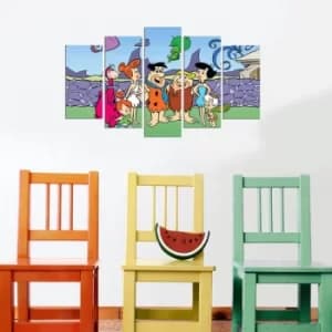 5MDFCO-15 Multicolor Decorative MDF Painting (5 Pieces)