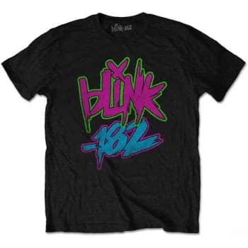 Blink-182 - Neon Logo Unisex Small T-Shirt - Black