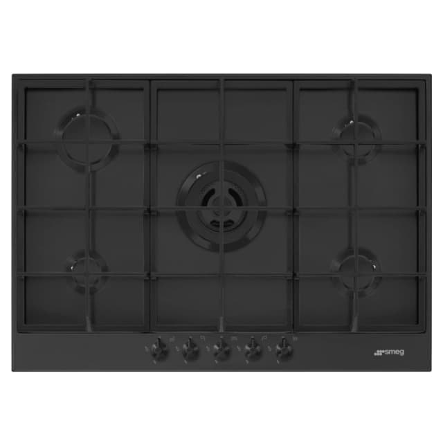 Smeg Classic PX375MB 72cm Gas Hob - Matt Black