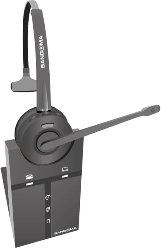 SANGOMA Over the Head DECT Monaural Headset for Sangoma Desk Phones an