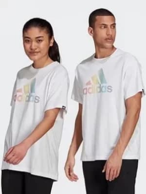 adidas Pride Logo Graphic T-Shirt (gender Neutral), Black/Multi, Size 2Xs, Men
