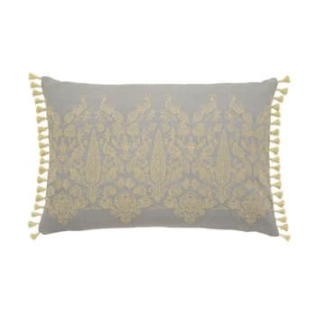 Sanderson Siam Diamond Cushion - GREY