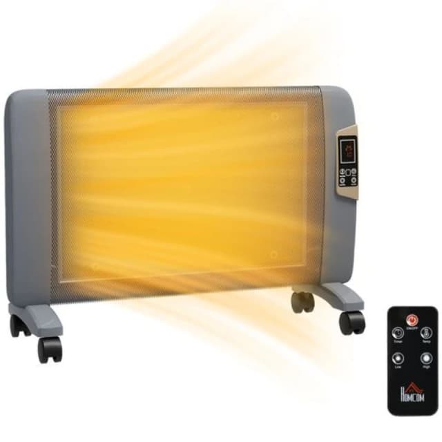 Homcom Mica Electric Space Heater - White 820-302V70WT