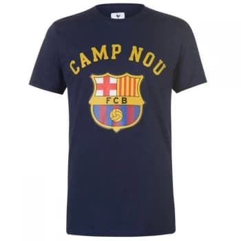 Source Lab Barcelona Crest T Shirt Mens - Navy