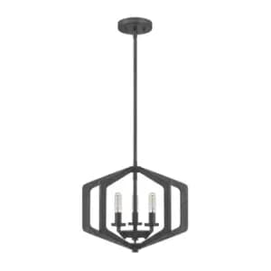 Quoizel Vanguard Wire Frame Pendant Ceiling Light Old Black