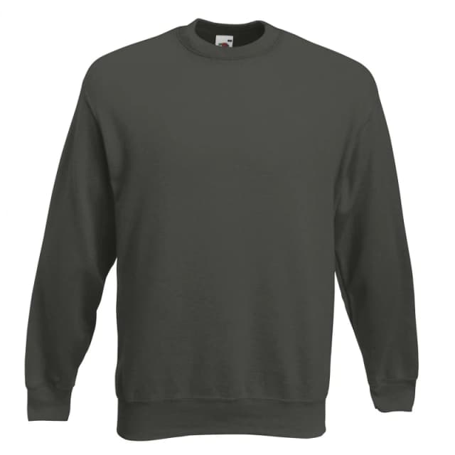Fruit of the Loom Mens Premium 70 30 Set-In Sweatshirt in Charcoal Size: Small Charcoal Male S