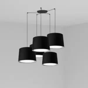 Conga Cluster Pendant Ceiling Light Black, E27