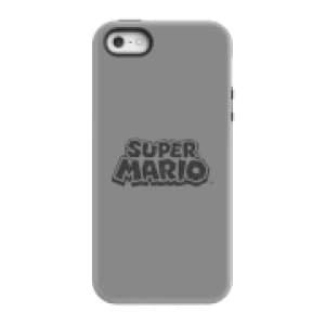 Nintendo Super Mario Distressed Logo Phone Case - iPhone 5/5s - Tough Case - Gloss