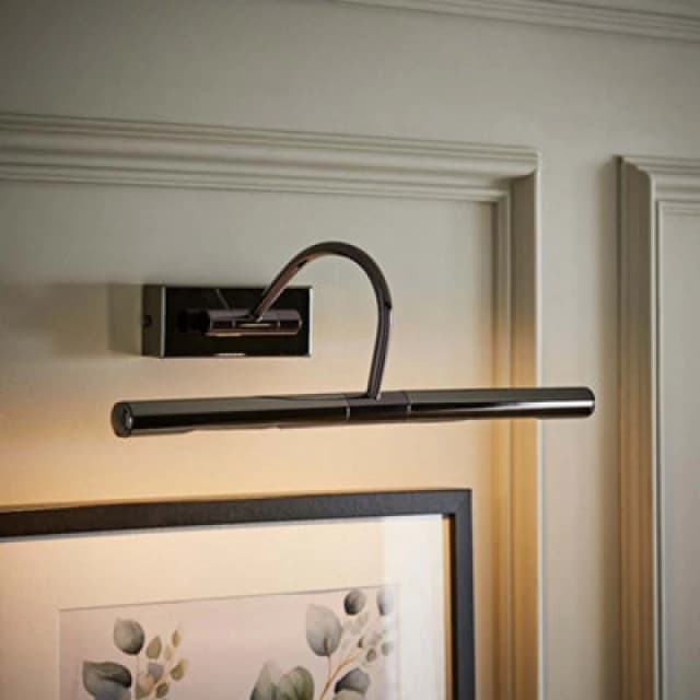 ValueLights ValueLights Capri Adjustable Twin Bulb Picture Slim Wall Light with G9 Bulbs in Black One Size Unisex 5016529046158