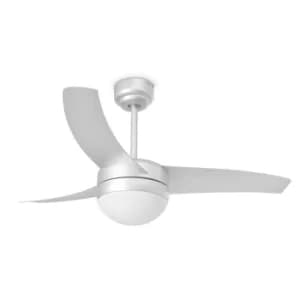 Easy 2 Light Small Ceiling Fan Grey with Light, E27