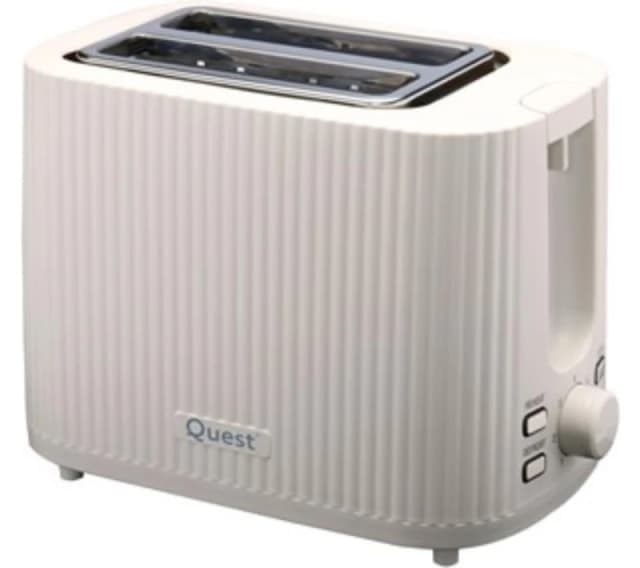 QUEST 32049 2-Slice Toaster - White 5025301320492