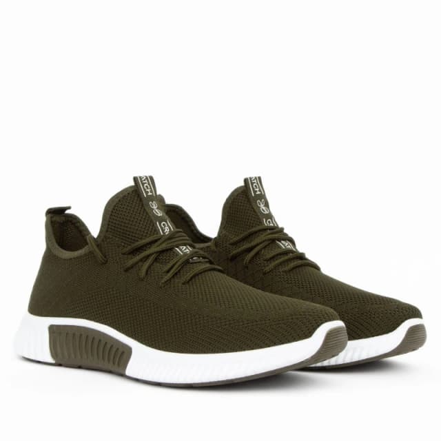 Crosshatch Crosshatch Men Rideout Trainers in Olive Size: 7 Olive 7 Male 5059294313940