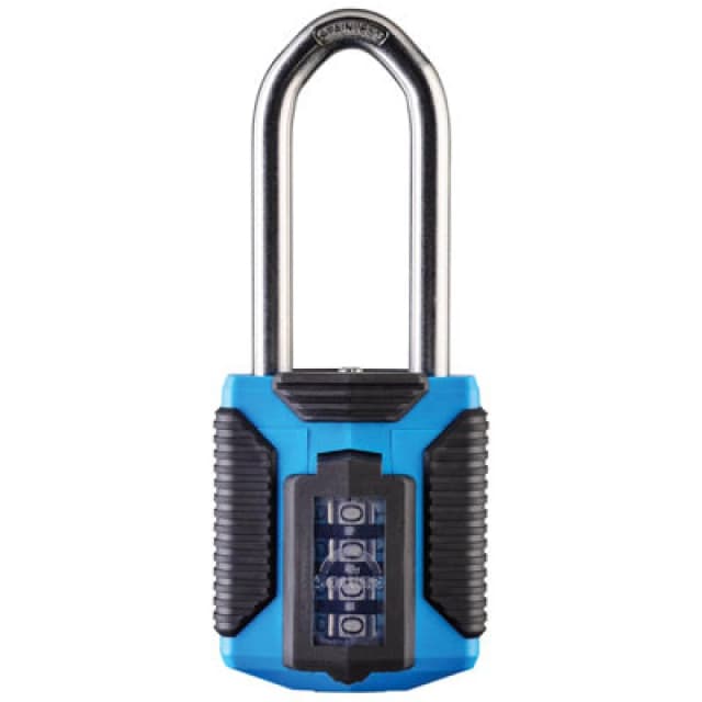 Squire All Weather Combination Padlock Marine Grade Long Shackle Cp50/atls/2.5